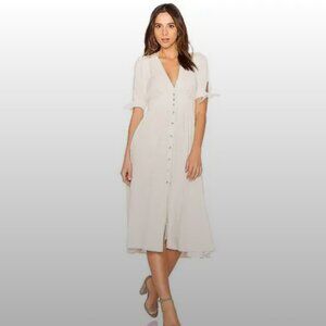 Free People Love Of My Life Midi Dress White Large